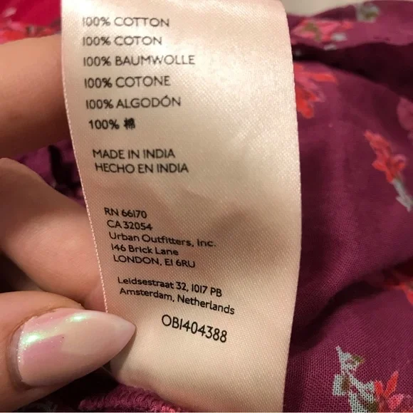 Free People Floral Amanda Ruffle Long Sleeve Blouse - Picture 9 of 9